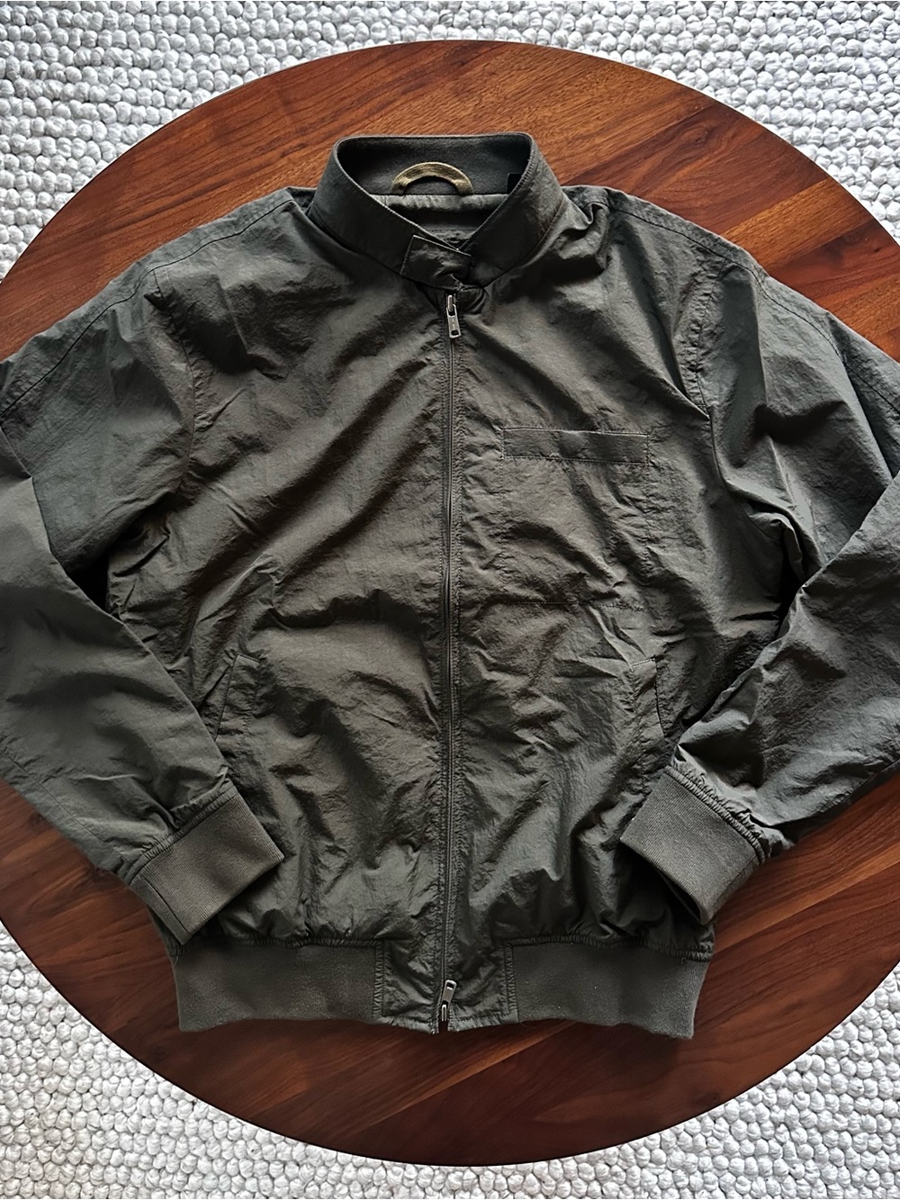 Olive Green Men's Bomber Jacket